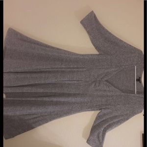 Gray plus size dress